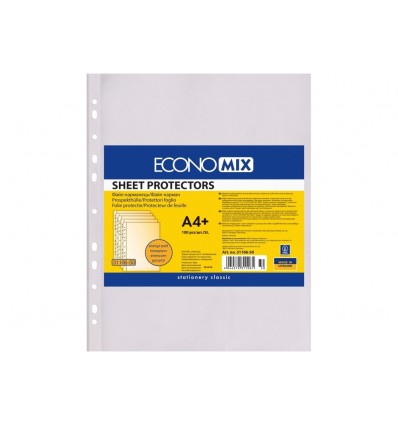 Файли ECONOMIX А4+, 30 мкм, 100шт ( E31106-50)