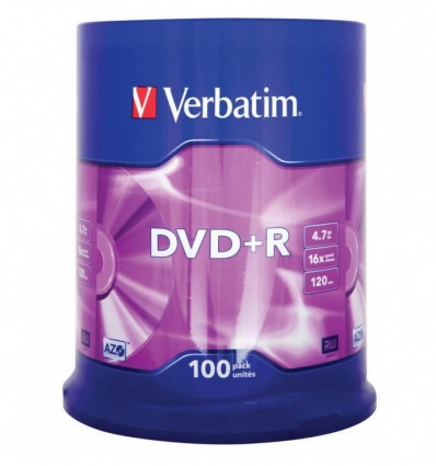 Диск DVD+R 4.7Gb 16х Cake 100шт