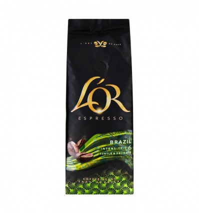 Кофе L`OR Espresso Brazil зерновой 500г (8711000464649)