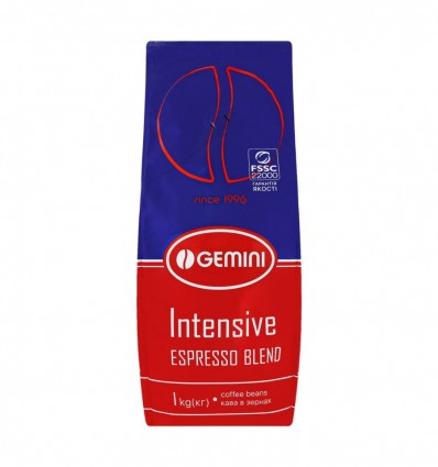 Кофе Gemini Intensive зерновой 1кг (4820156431819)