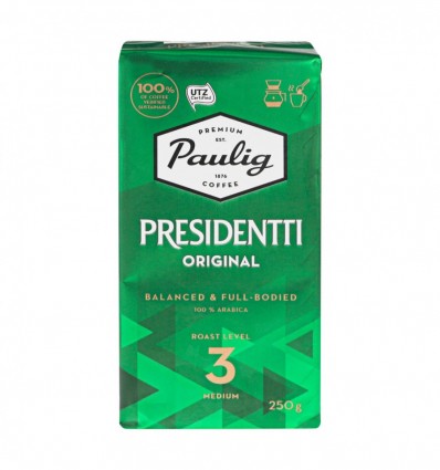 Кава Paulig Presidentti Original мелена 250г (6418474020020)