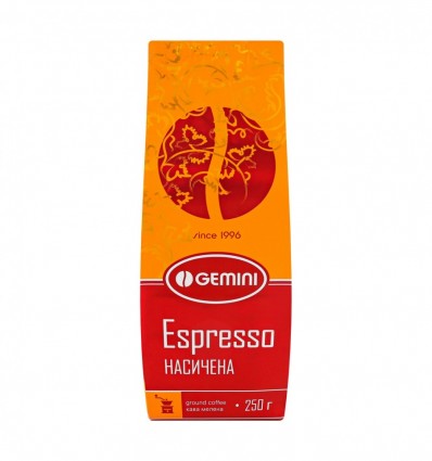 Кава Gemini Espresso мелена 250г (4820156430058)