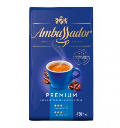 Кофе Ambassador Premium молотый 450г (8720254065229)
