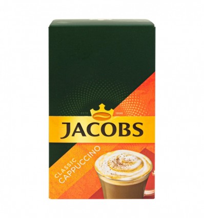 Кава Jacobs Classic Cappuccino розчинна 10шт 187г (8711000681619)