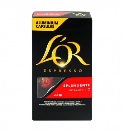 Кава L`OR Espresso Splendente 10 капсул 52г (8711000357910)