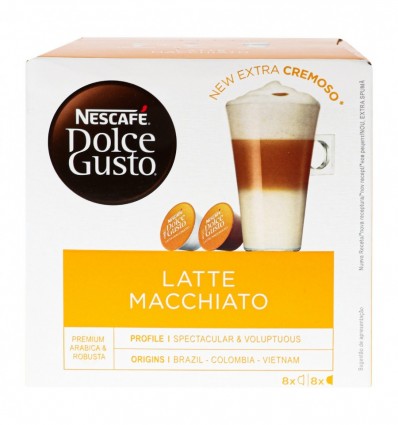 Кофе Nescafe Dolce Gusto Latte Macchiato 16 капсул 183.2г (7613037491357)