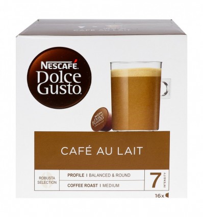 Кава Nescafe Dolce Gusto Cafe Au Lait 16 капсул 160г (7613033174667)