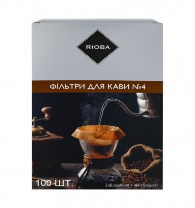 Фильтры для кофе Rioba №4 100шт