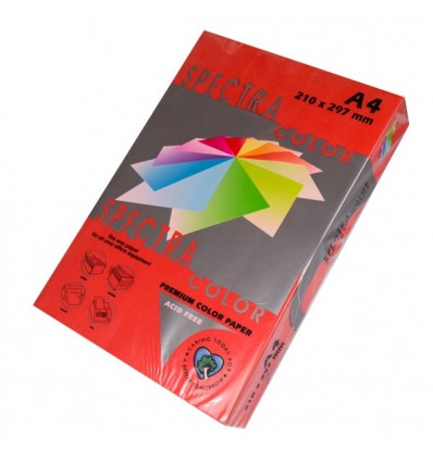 Цветная бумага Spectra Color Red 250 красный А4 160г/м² 250л (16.4450)