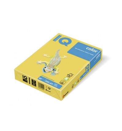 Кольоровий папір IQ CY39 жовтий А4 80г/м² 500арк (A4.80.IQI.CY39.500)