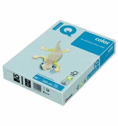 Кольоровий папір IQ BL29 світло-блакитний А4 80г/м² 500арк (A4.80.IQP.BL29.500)
