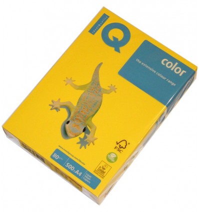 Кольоровий папір IQ IG50 гірчичний А4 80г/м² 500арк (A4.80.IQI.IG50.500)