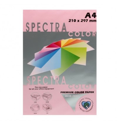 Цветная бумага Spectra Color Rose 140 розовый А4 80г/м² 100л (16.1782)