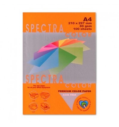 Кольоровий папір Spectra Color Orange 371 помаранчевий А4 80г/м² 500арк (16.4419)