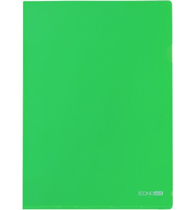 Папка-куточок A4 Economix, зелена