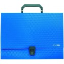 Портфель пластиковый A4 Economix на застежке, 1 отделение, синий