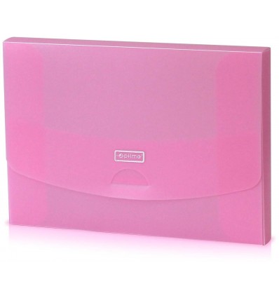 Папка-бокс пластиковый А4, розовый
