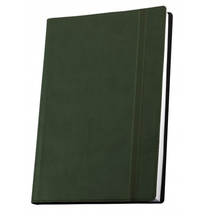 Діловий записник Vivella А5, на гумці, зелений