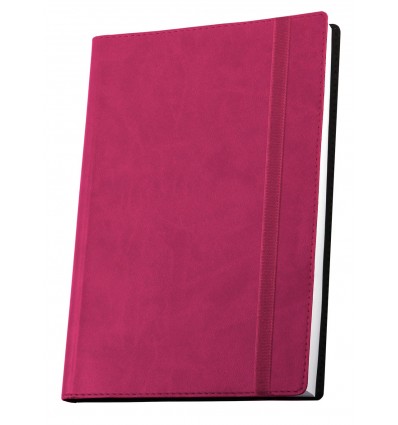 Діловий записник Vivella А5, на гумці, рожевий