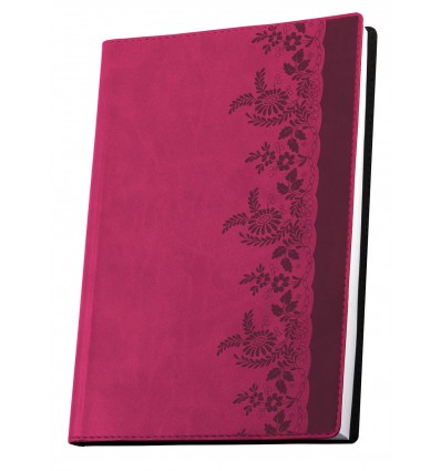 Діловий записник А6,Мереживо,рожевий