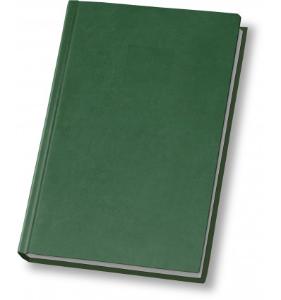 Щоденник недатований, А5, CAPRICE, зелений, кремовий блок