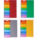 Блокнот "Rainbow", А4, 80 л., кл., ассорти, боковая спираль (желтый, зеленый, синий, серый, красный)