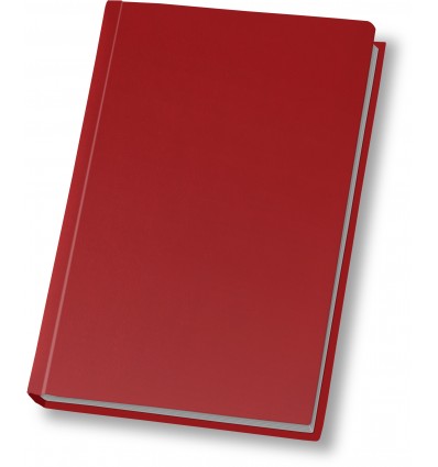 Ежедневник недатированный, А5,кожа Cabinet Napa, красный