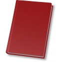 Щоденник недатований, А5,шкіра Cabinet Napa, червоний