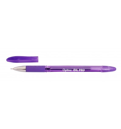Ручка масляная Optima OIL PRO фиолетовая
