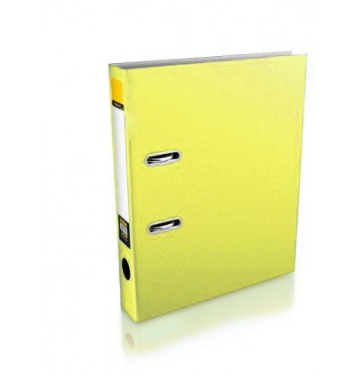 Папка-регистратор, А4, 50мм, желтая