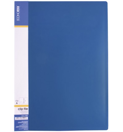 Папка-скоросшиватель А4 пластиковая CLIP А Light, синяя
