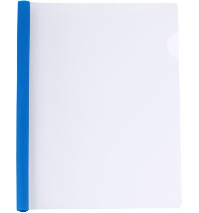 Папка А4 з планкою-затиском 10 мм (2-65 аркушів), синя