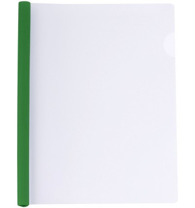 Папка А4 з планкою-затиском 10 мм (2-65 аркушів), зелена