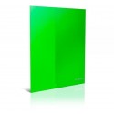 Папка А4 пластикова з відділенням для візиток, 180 мкм, напівпрозора, зелена