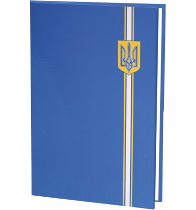 Папка на подпись, полноцветная, синий герб