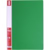 Папка-скоросшиватель А4 с пружинным механизмом Optima CLIP A, фактура "ПОЛОСА", зеленый