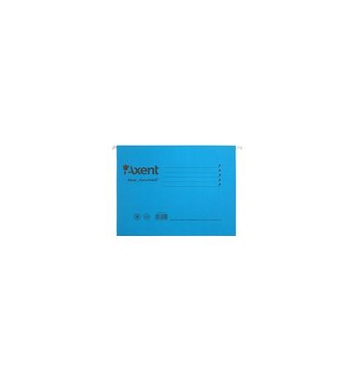 Файловый подвесные А4 картонные, с индексом, синие Axent