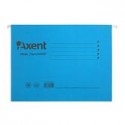 Файловый подвесные А4 картонные, с индексом, синие Axent