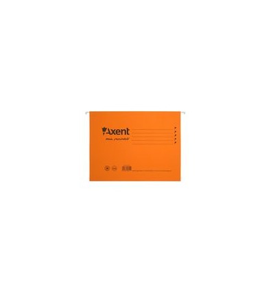Файловый подвесные А4 картонные, с индексом, апельсин Axent