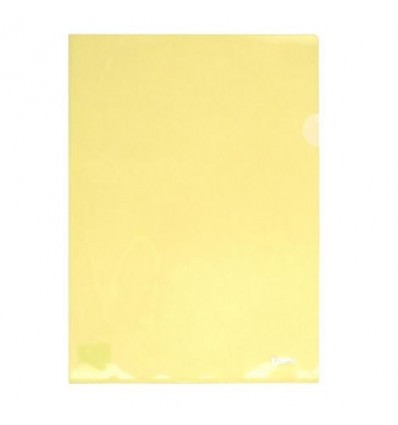 Папка-уголок А4 желтая плотная Axent