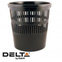 Корзина для сміття офісна пластикова 8л, чорна Delta by Axent