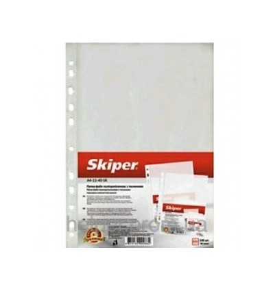 Файловый А4 + 30мкр (100 шт в уп) глянец Skiper