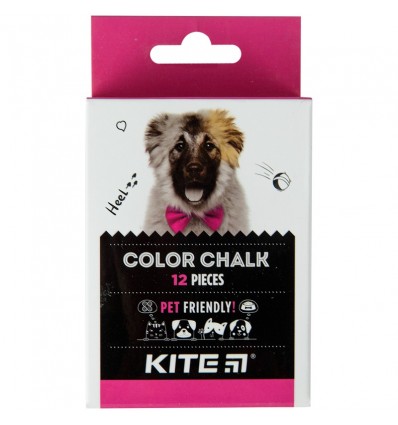 Мел цветной Kite Dogs K22-075, 12 шт