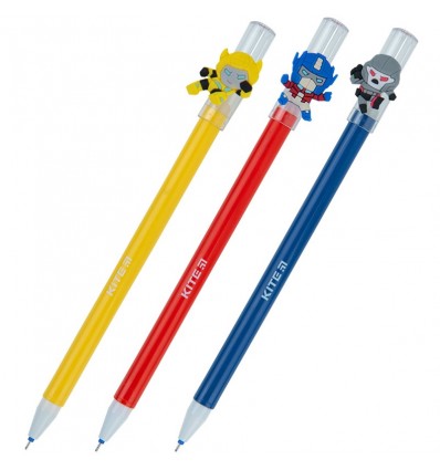 Ручка гелева "пиши-стирай" Kite Transformers , синя