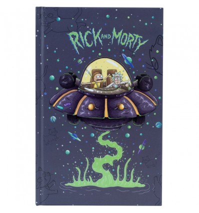 Книга записна Kite Rick and Morty, тверда обкладинка, А6, 80 аркушів, клітинка