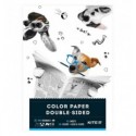 Бумага цветная двусторонняя Kite Dogs А4, 12 листов