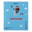 Тетрадь предметная Kite Pixel K21-240-13, 48 листов, ячейка, география