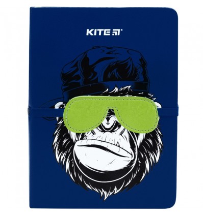 Блокнот Kite Blue monkey K22-464-3, В6, 96 листов, клетка