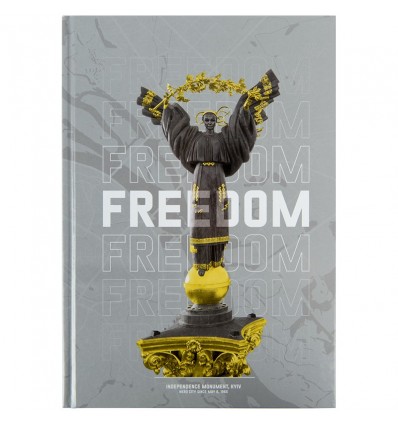 Книга записна Axent А4 Freedom 8422-550-А, 96арк., клітинка, cіра