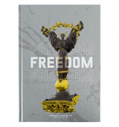 Книга записна Axent А4 Freedom, 96арк., клітинка, cіра